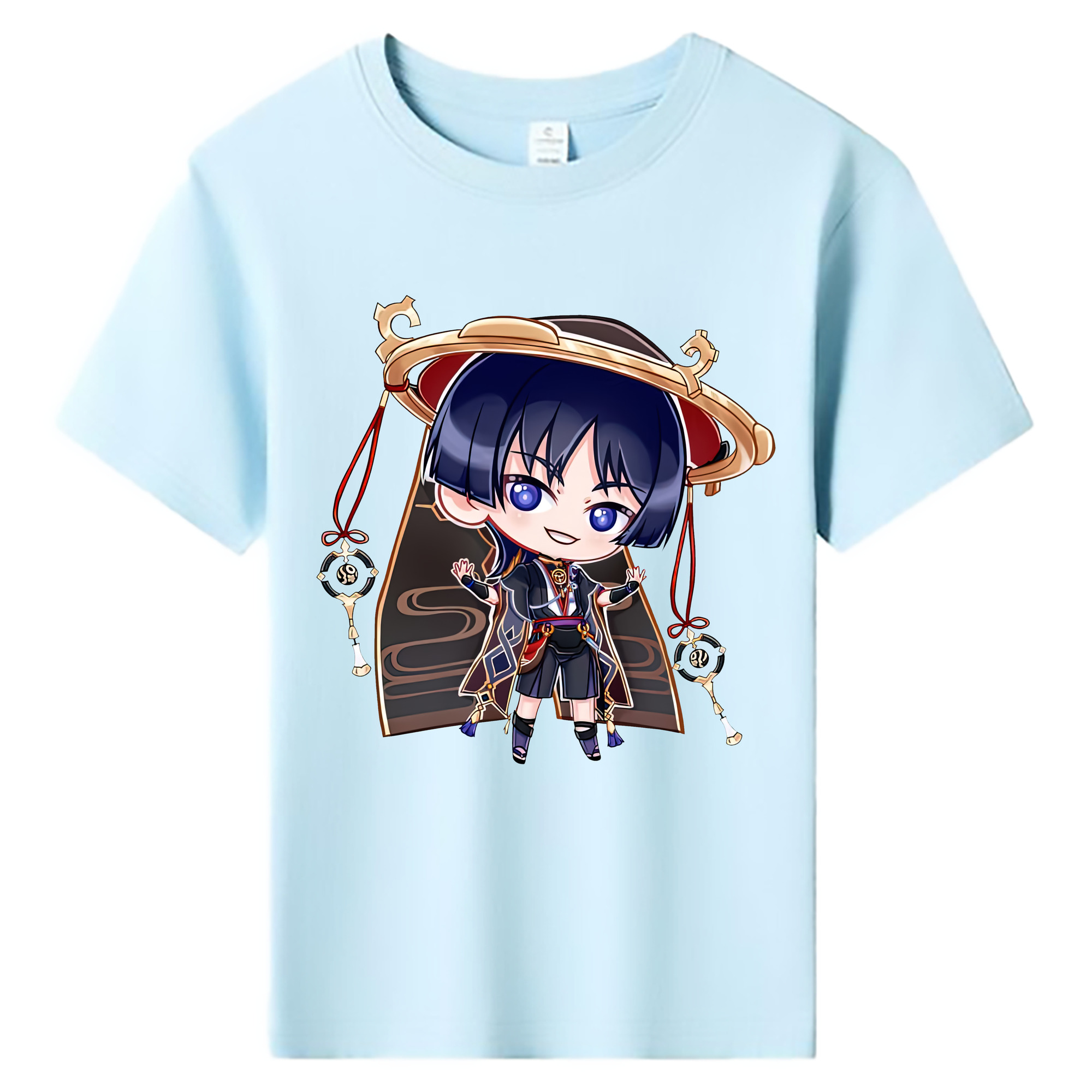 げんし神 さんペい genshin Sanpei 綿100％キッズTシャツ（フロントプリント）